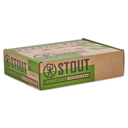 AbilityOne 8105015173668, SKILCRAFT Recycled Content Trash Can Liners, 60 gal, 1.5 mil, 38" x 58", Black/Brown, 20/Box