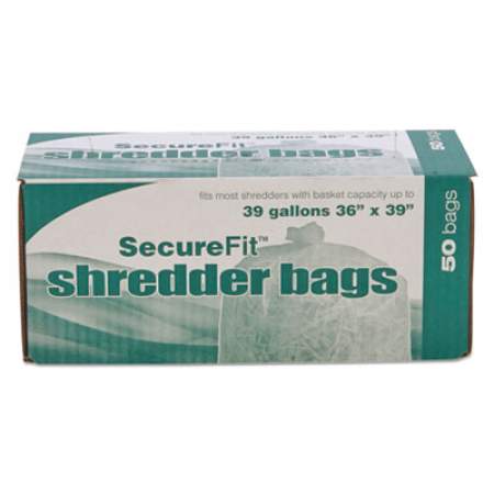 AbilityOne 8105013994793, Heavy-Duty Shredder Bags, 39 gal Capacity, 50/BX