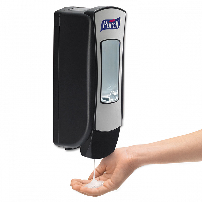 ADX-12 Dispenser, 1,200 mL, 4.5 x 4 x 11.25, Chrome/Black (882806)