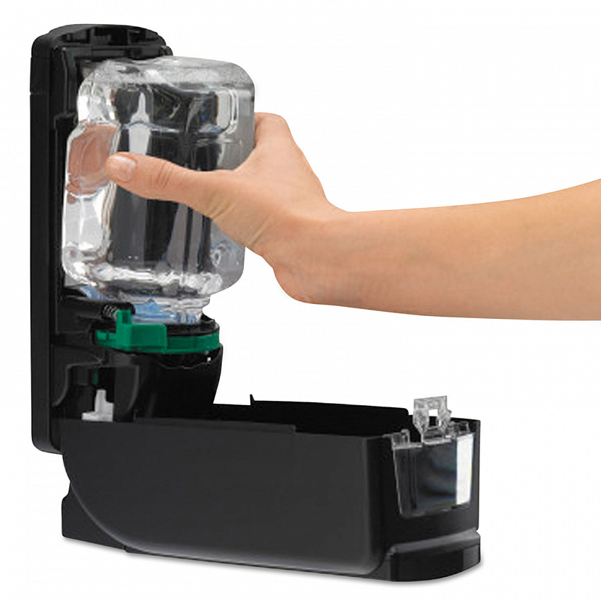 ADX-7 Dispenser, 700 mL, 3.75 x 3.5 x 9.75, Chrome/Black (872806)