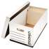 Universal Medium-Duty Easy Assembly Storage Box, Letter Files, White, 12/Carton (95220)