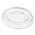 Portion/Souffle Cup Lids, Fits 0.5 oz to 1 oz Portion Cups, Plastic, Clear, 125/Pack, 20 Packs/Carton (PL100N)