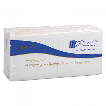 Embossed Beverage Napkins, 2-Ply, 9.5 x 9.5, White, 1,000/Carton (180300)