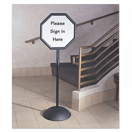 WriteWay Two-Sided Dry Erase Standing Message Sign, White 18