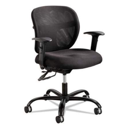 Safco Vue Intensive-Use Mesh Task Chair, Supports Up to 500 lb, 18.5" to 21" Seat Height, Black (3397BL)