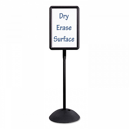 WriteWay Two-Sided Dry Erase Standing Message Sign, White 14.25