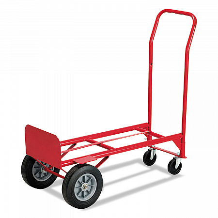 Two-Way Convertible Hand Truck, 500 to 600 lb Capacity, 18 x 51, Red (4086R)
