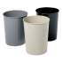 Safco Round Wastebasket, Steel, 23.5 qt, Black (9604BL)