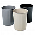 Round Wastebaskets, 23.5 qt, Steel, Black (9604BL)