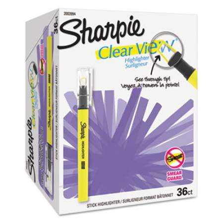 Sharpie Clearview Pen-Style Highlighter Value Pack, Assorted Ink Colors, Chisel Tip, Assorted Barrel Colors, 36/Pack (2003994)
