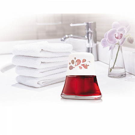Scented Oil Air Freshener, Macintosh Apple and Cinnamon, Red, 2.5 oz, 6/Carton (900022CT)