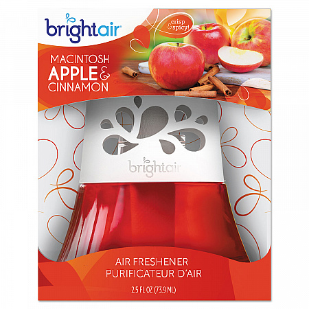 Scented Oil Air Freshener, Macintosh Apple and Cinnamon, Red, 2.5 oz, 6/Carton (900022CT)