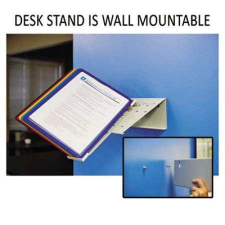 Durable VARIO Reference Desktop System, 10 Panels, Assorted Borders and Panels (536000)