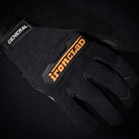 Ironclad General Utility Spandex Gloves, Black, Medium, Pair (GUG03M)