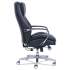 La-Z-Boy Commercial 2000 High-Back Executive Chair, Dynamic Lumbar Support, Supports 300lb, 20" to 23" Seat Height, Black, Silver Base (48957)