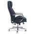 La-Z-Boy Commercial 2000 Big/Tall Executive Chair, Lumbar, Supports 400 lb, 20.25" to 23.25" Seat Height, Black Seat/Back, Silver Base (48956)