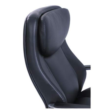 La-Z-Boy Commercial 2000 Big/Tall Executive Chair, Supports Up to 400 lb, 20.5" to 23.5" Seat Height, Black Seat/Back, Silver Base (48968)