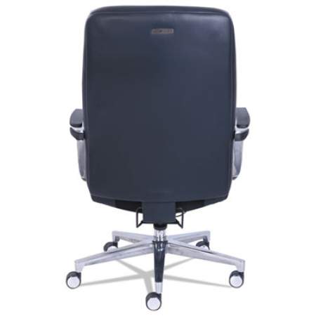 La-Z-Boy Commercial 2000 High-Back Executive Chair, Dynamic Lumbar Support, Supports 300lb, 20" to 23" Seat Height, Black, Silver Base (48957)