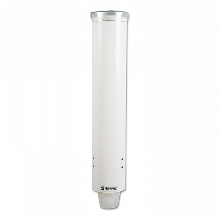 Small Pull-Type Water Cup Dispenser, For 5 oz Cups, White (C4160WH)