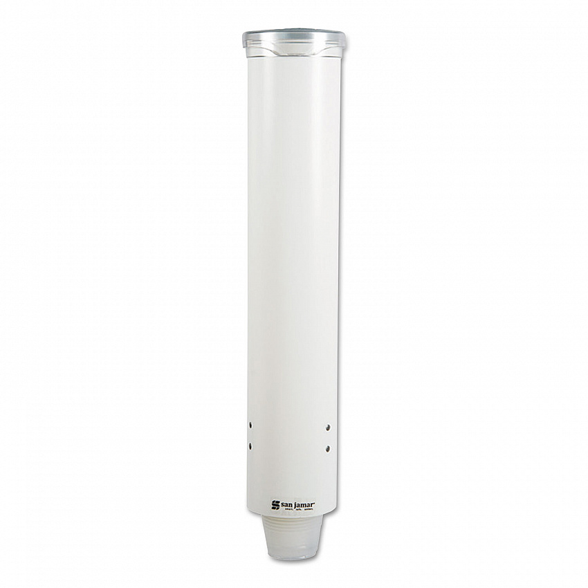 Small Pull-Type Water Cup Dispenser, For 5 oz Cups, White (C4160WH)