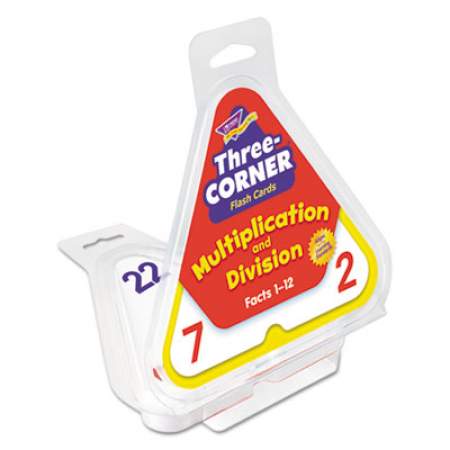 TREND Three-Corner Flash Cards, Multiplication/Division, 5.5 x 5.5, 48/Set (T1671)