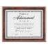 DAX Gold-Trimmed Document Frame with Certificate, Wood, 8.5 x 11, Mahogany (N2709N7T)