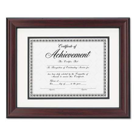 DAX Rosewood Document Frame, Wall-Mount, Plastic, 11 x 14, 8 1/2 x 11 (N3246S1T)