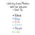 EXPO Ink Indicator Dry Erase Marker, Broad Chisel Tip, Assorted Colors, 4/Set (1946766)