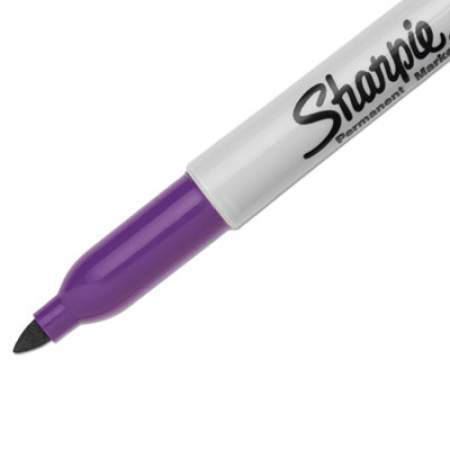 Sharpie Fine Tip Permanent Marker, Fine Bullet Tip, Purple, Dozen (30008)
