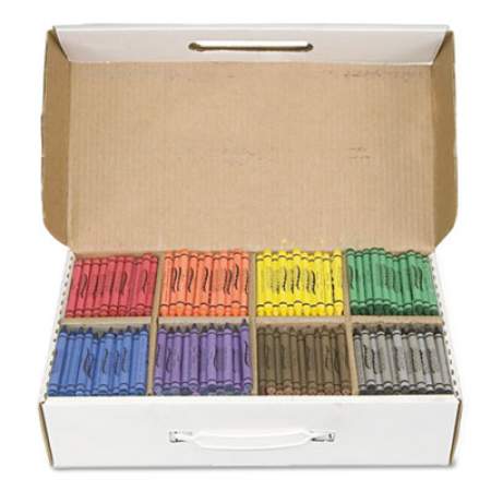 Prang Crayons Made with Soy, 100 Each of 8 Colors, 800/Carton (32350)
