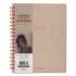 AT-A-GLANCE Collection Twinwire Notebook, 1 Subject, Wide/Legal Rule, Tan/Red Cover, 9.5 x 7.25, 80 Sheets (YP14007)