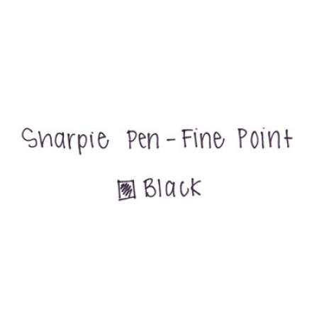 Sharpie Grip Permanent Ink Porous Point Pen, Stick, Fine 0.5 mm, Black Ink, Black Barrel (1758055)