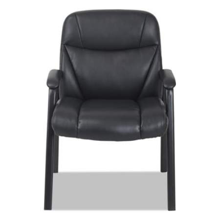 Alera Bonded Leather Guest Chair, 26.57" x 23.03" x 36.02", Black (VN4319)