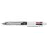 BIC 4-Color 3 + 1 Multi-Color Ballpoint Pen/Pencil, Retractable, 1 mm Pen/0.7 mm Pencil, Black/Blue/Red Ink, Gray/White Barrel (MMLP1AST)
