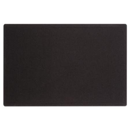 Quartet Oval Office Fabric Bulletin Board, 36 x 24, Black (7683BK)
