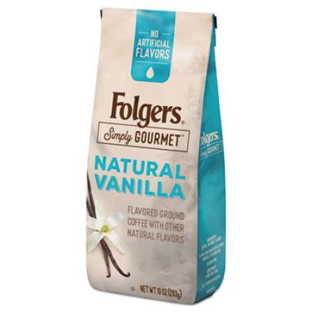 Folgers Simply Gourmet Coffee, Natural Vanilla, 10 oz (0000125)
