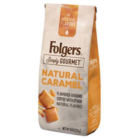 Folgers Simply Gourmet Coffee, Natural Caramel, 10 oz (0000126)
