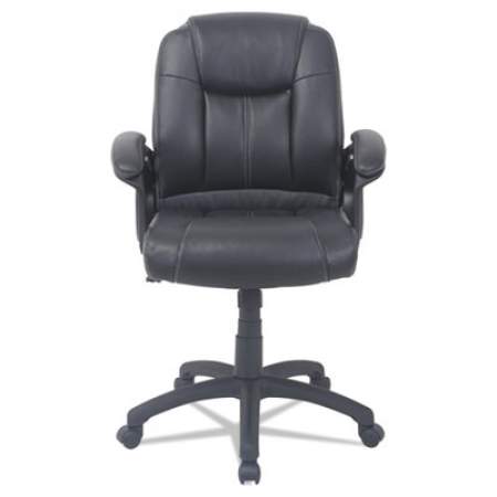 Alera CC Series Executive Mid-Back Bonded Leather Chair, Supports Up to 275 lb, 18.5 to 22.24" Seat Height, Black (CC4219F)