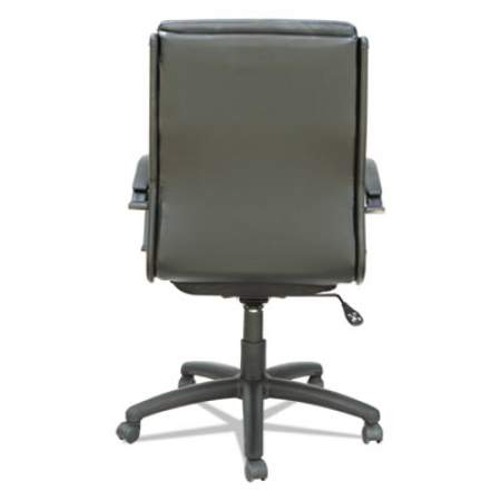 Alera Neratoli Mid-Back Slim Profile Chair, Leather Seat/Back, Supports Up to 275 lb, 18.3" to 21.9" Seat Height, Black (NR42B19)