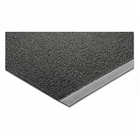 7220015826242, SKILCRAFT Scraper/Wiper Mat, Rectangular, Gray Spaghetti Loop Surface, 48