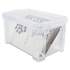 Advantus Super Stacker Storage Boxes, Holds 400 3 x 5 Cards, 6.25 x 3.88 x 3.5, Plastic, Clear (40307)