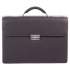 STEBCO Sartoria Medium Briefcase, 16.5" x 5" x 12", Leather, Black (49545801)