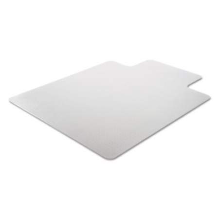 Alera Occasional Use Studded Chair Mat for Flat Pile Carpet, 45 x 53, Wide Lipped, Clear (MAT4553CFPL)