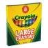 Crayola Large Crayons, Tuck Box, 8 Colors/Box (520080)