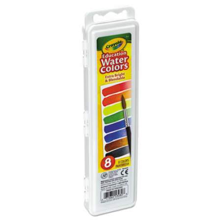 Crayola Watercolors, 8 Assorted Colors, Palette Tray (530080)