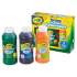 Crayola Washable Fingerpaint Pack, 3 Assorted Bright Colors, 8 oz Tube, 3/Pack (551311)