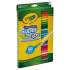 Crayola Washable Super Tips Markers, Fine/Broad Bullet Tips, Assorted Colors, 50/Set (585050)