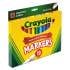 Crayola Non-Washable Marker, Broad Bullet Tip, Assorted Classic Colors, Dozen (587712)