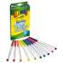 Crayola Washable Super Tips Markers, Fine/Broad Bullet Tips, Assorted Colors, 10/Set (588610)