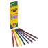 Crayola Long-Length Colored Pencil Set, 3.3 mm, 2B (#1), Assorted Lead/Barrel Colors, 8/Pack (684008)